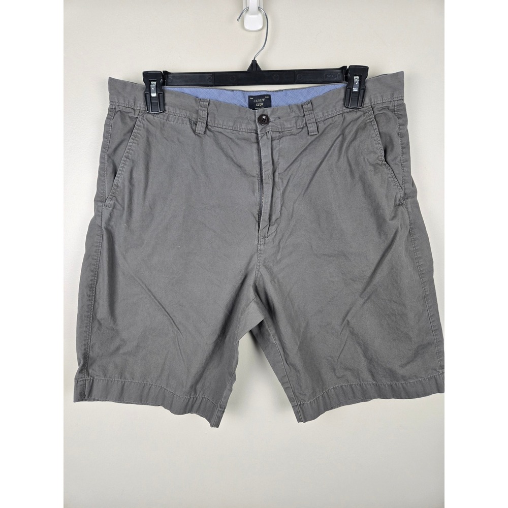 J.Crew Club Mens Gray Cotton Chino Shorts Size 36 Style 93852 SP 13 - Picture 5 of 9
